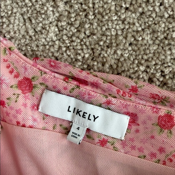 Likely Tash Midi Floral One Shoulder Bodycon Pink Dress - Picture 5 of 10